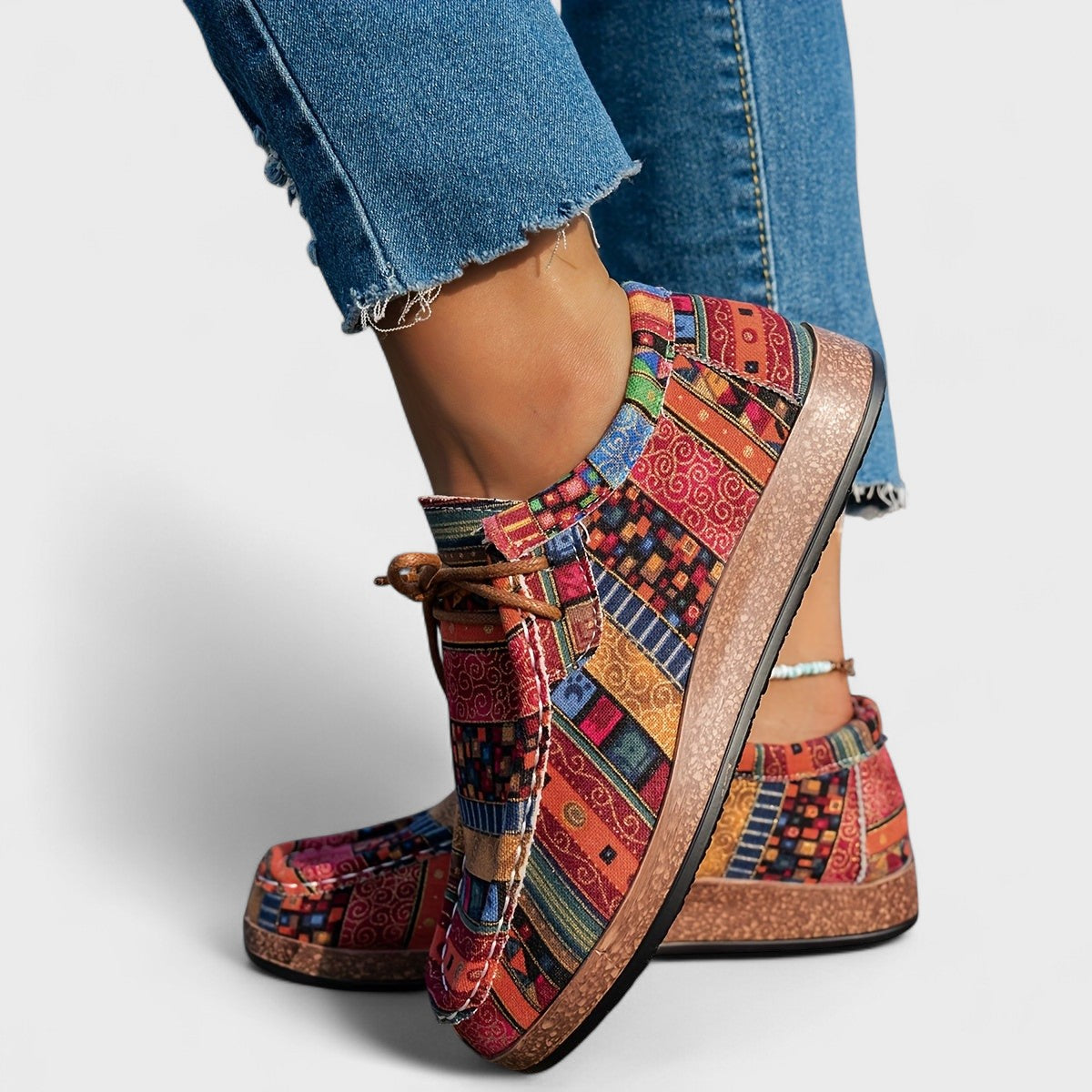 DELACROIX | Baskets à Lacets Bohèmes pour Femme Amélie