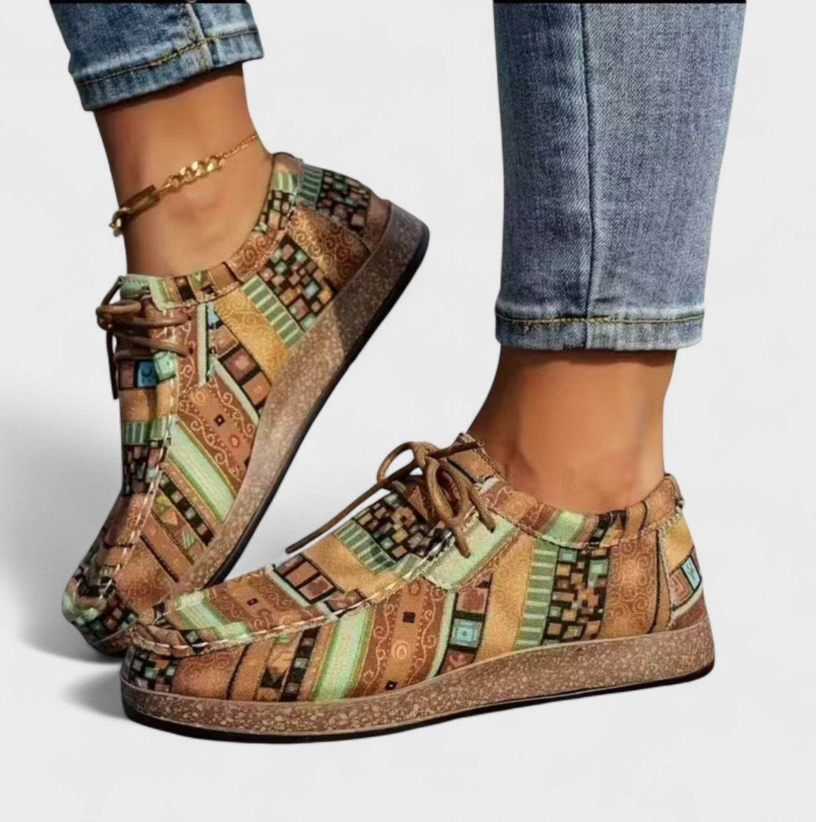DELACROIX | Baskets à Lacets Bohèmes pour Femme Amélie