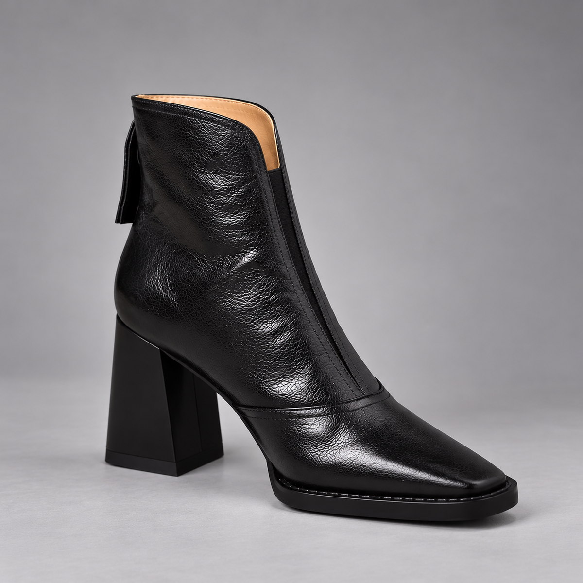 Marceline | Bottines en Cuir à Talon Moyen