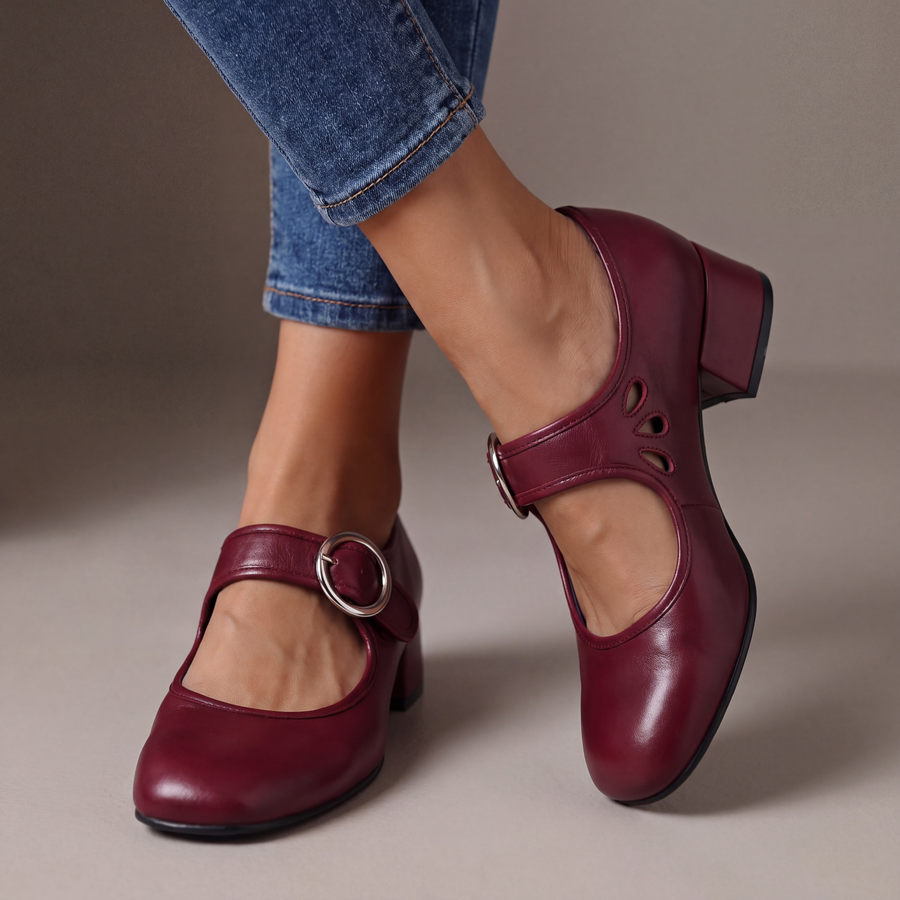 DELACROIX | Babies en Cuir à Talon pour Femme Véronique