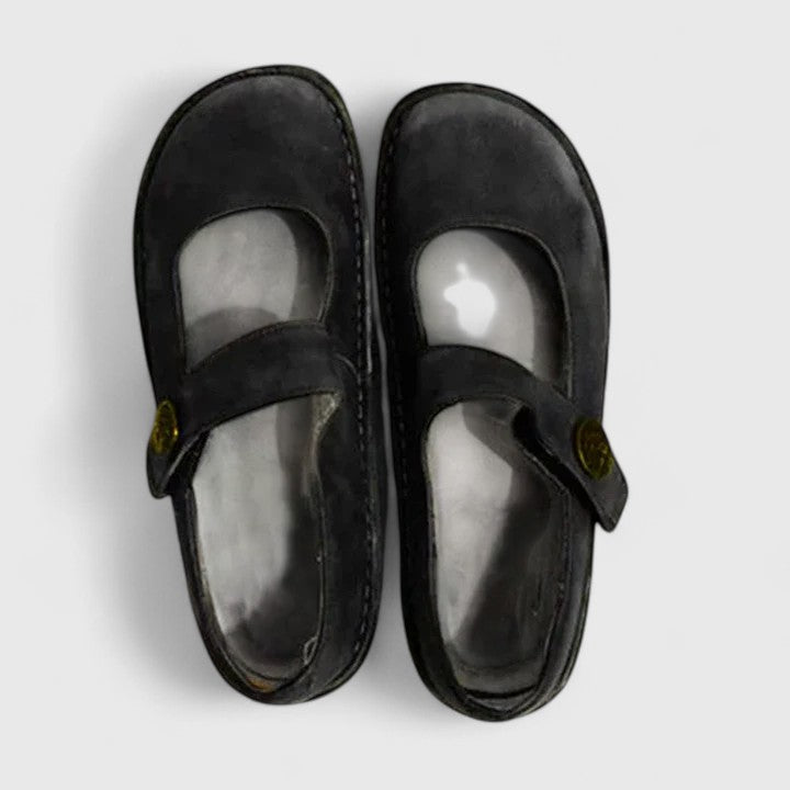 DELACROIX | Babies en Cuir Patiné pour Femme Monique
