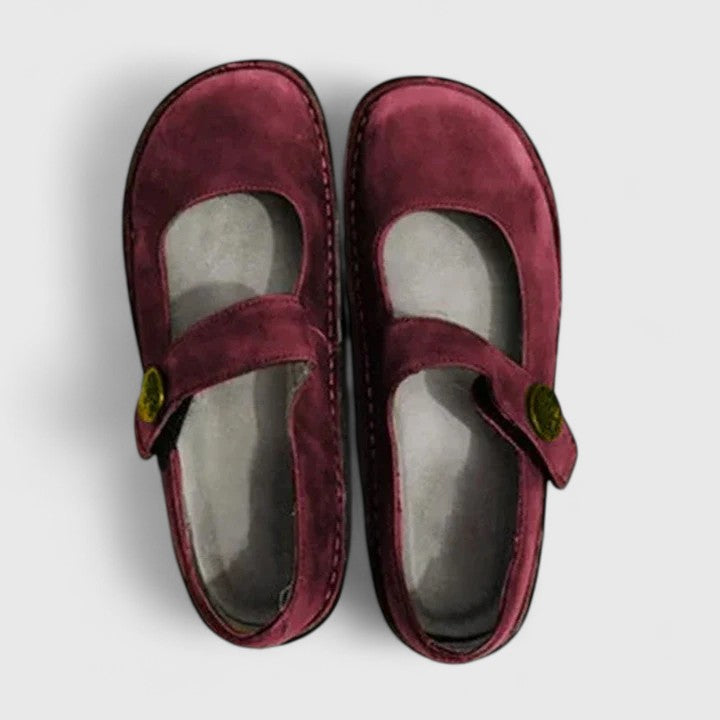 DELACROIX | Babies en Cuir Patiné pour Femme Monique
